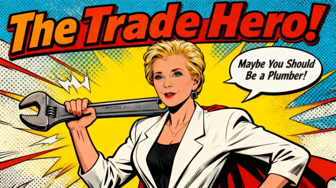 Linda McMahon plumber comment trade careers