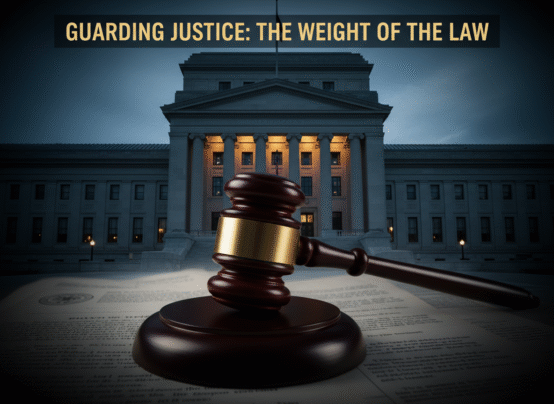 Justice Department building with legal documents overlay representing Comey case indictment error